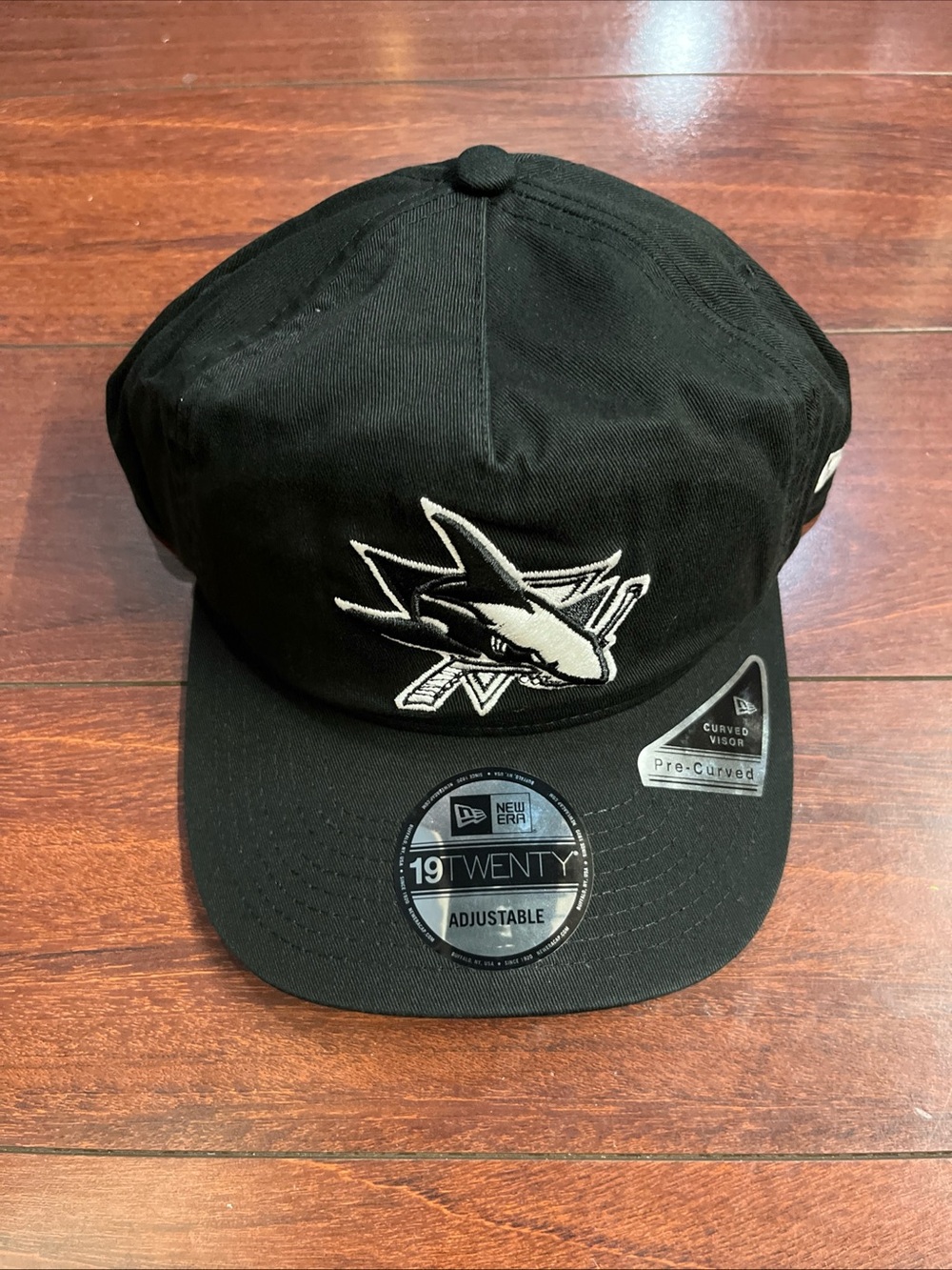 San Jose Sharks New Era 19Twenty Black White Hat Snapback Cap Adjustable New Tag